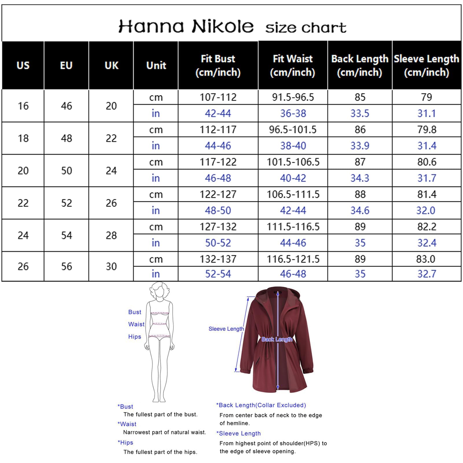 Hanna Nikole Manteau Imperméable Long À Capuche Pour Femme - Coupe-Vent Léger Et Imperméable Avec Fermeture Éclair Veste De Sport Avec Poches