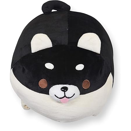 Amazon Co Jp Jema ジェマ 抱き枕 犬 マシュマロ アニマルクッション ぬいぐるみ もちもち ふわふわ 柔らか 可愛い プレゼント用 ブラック おもちゃ