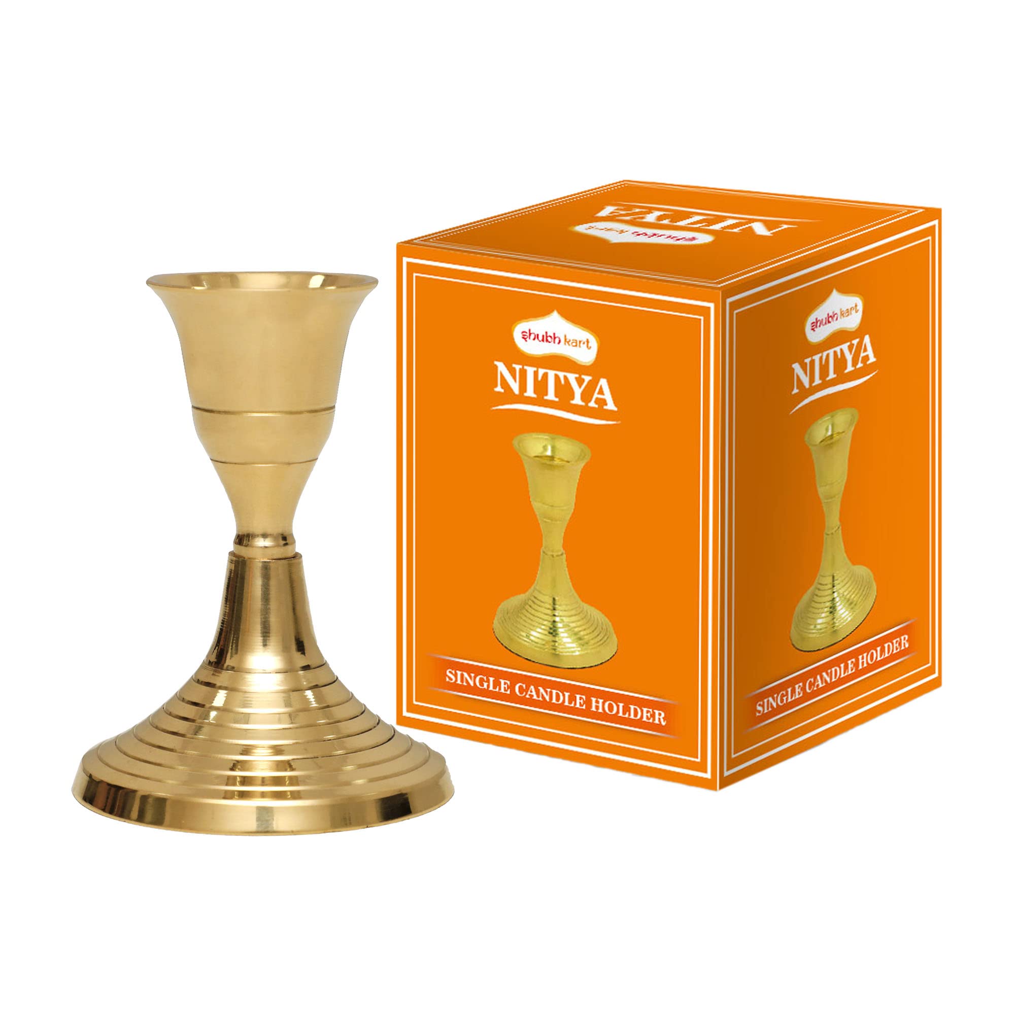 Shubhkart Brass Candle Holder