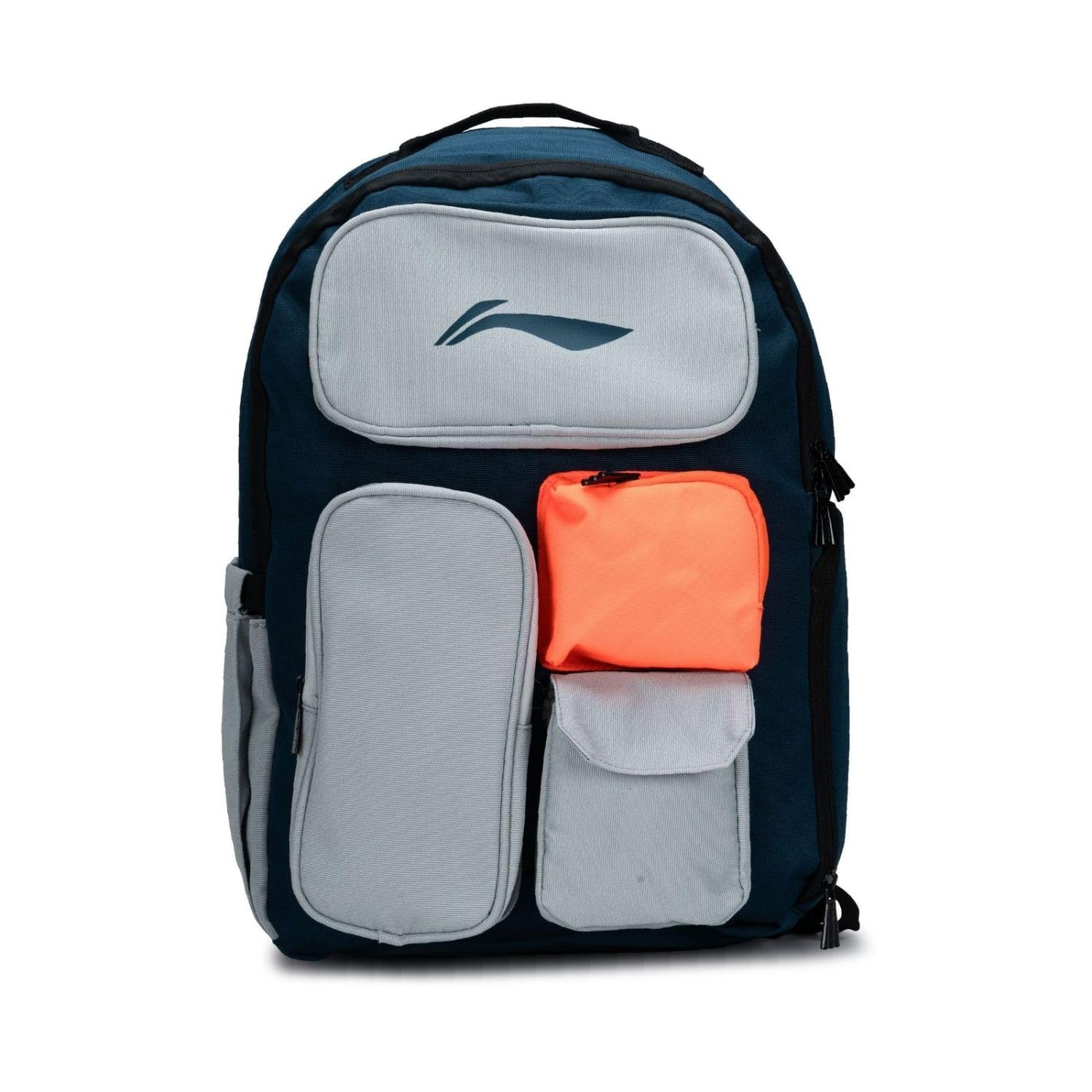 li-ning sportshift badminton backpack | badminton backpack | polyester badminton back pack | unisex - men, boys, girls, women | perfect for gym, work, and everyday activities - navy