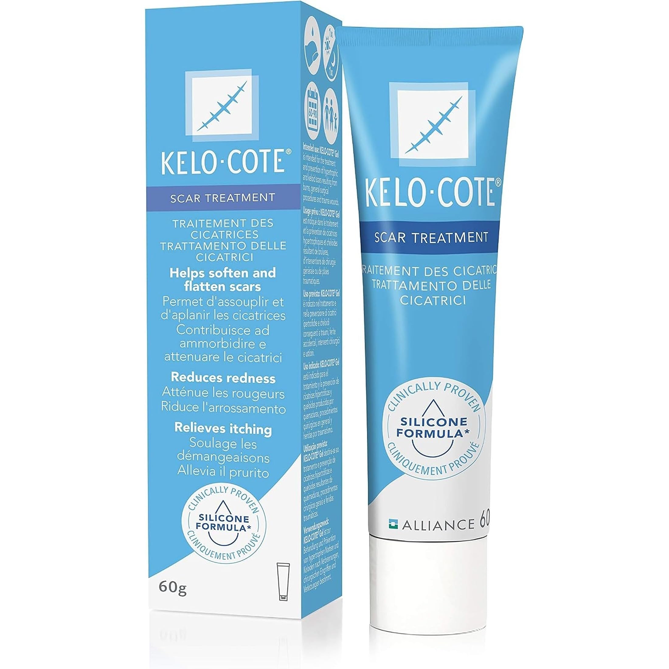 Kelo-Cote Gel Silicone Scar Treatment Advanced Formula, 60 g
