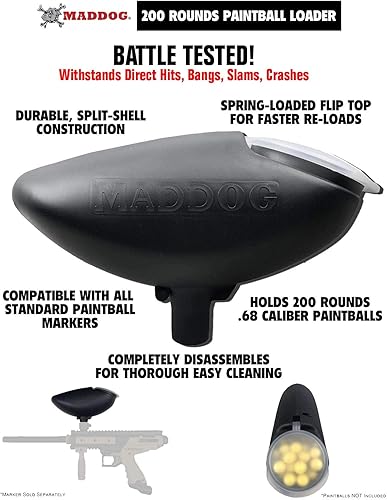 Miniatura 8 de Maddog Tippmann Stormer Corporal - Paquete de iniciación para pistola de paintball