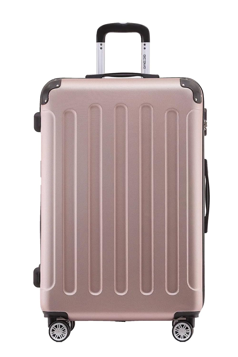 BEIBYE- Hartschalenkoffer Koffer Trolley Rollkoffer Reisekoffer Zahlenschloß 4 Zwilings-Rollen