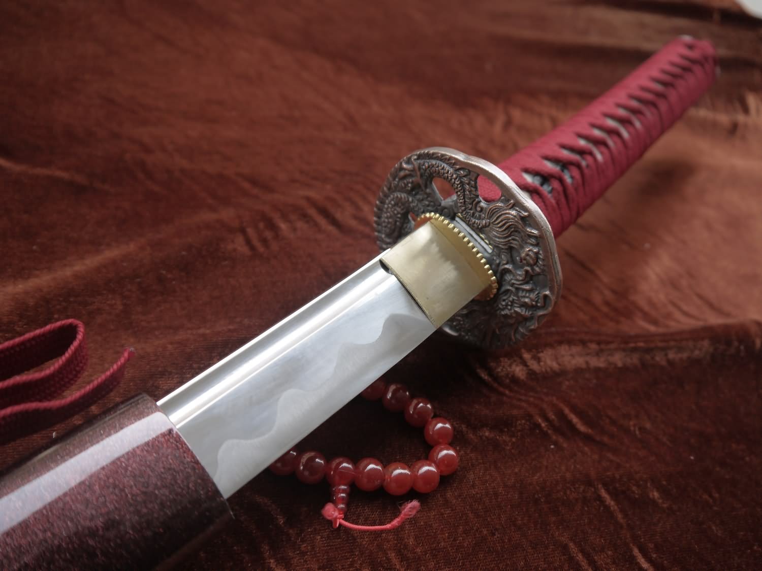 MysticalBlades Two Piece Ninja Blade Set with Cord-Wrapped Handle and Nylon Sheath