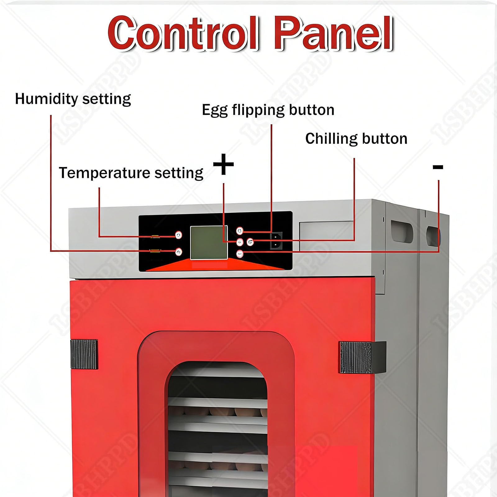 Incubadora de huevos 400 con control automático de temperatura y humedad, humidificación inteligente, duradera, para granja avícola