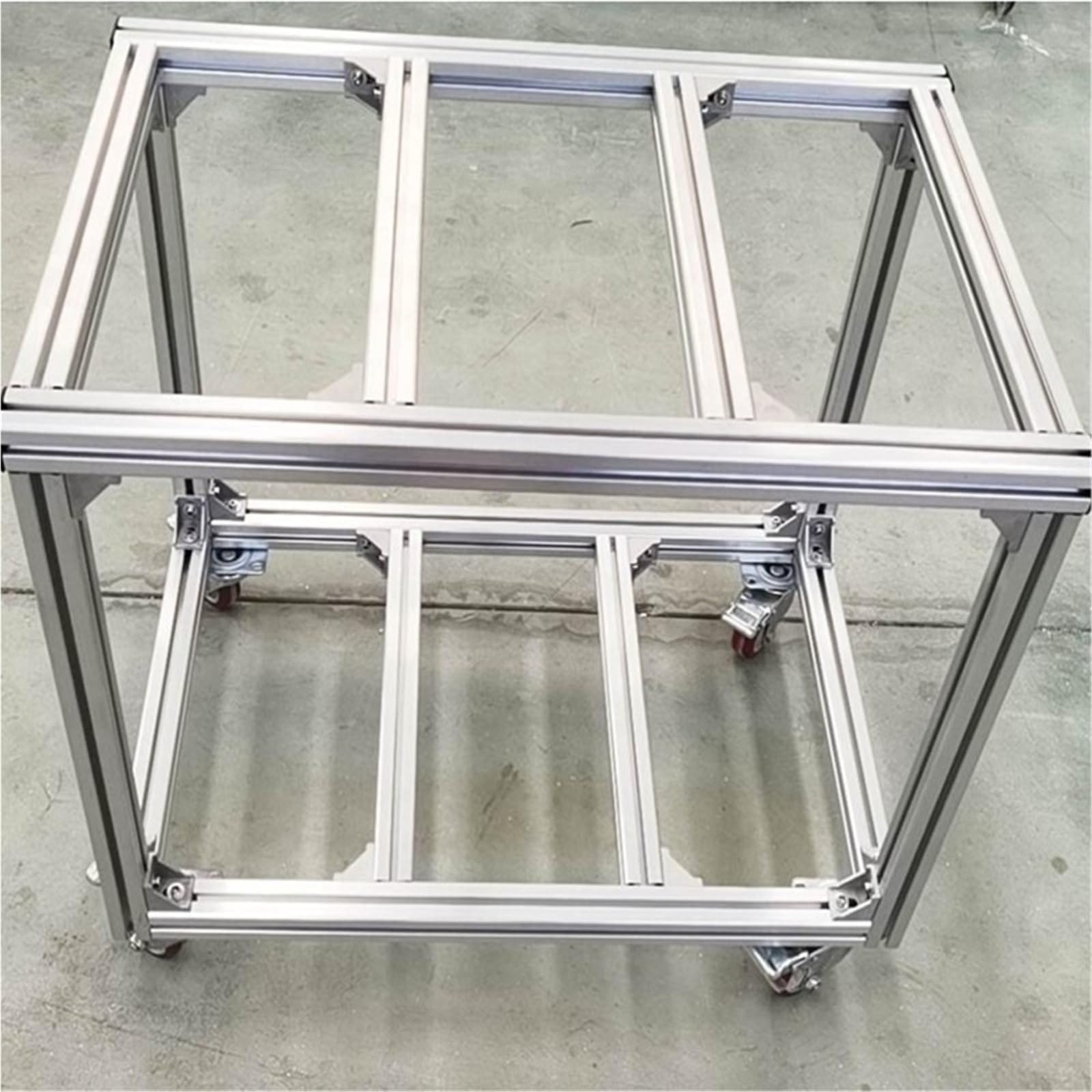 GTPBAO 4 pezzi 20x20mm profilo quadrato tipo T slot 2020 estrusione in alluminio anodizzato guida lineare for staffa del telaio Binario estruso(Sliver,550mm long)