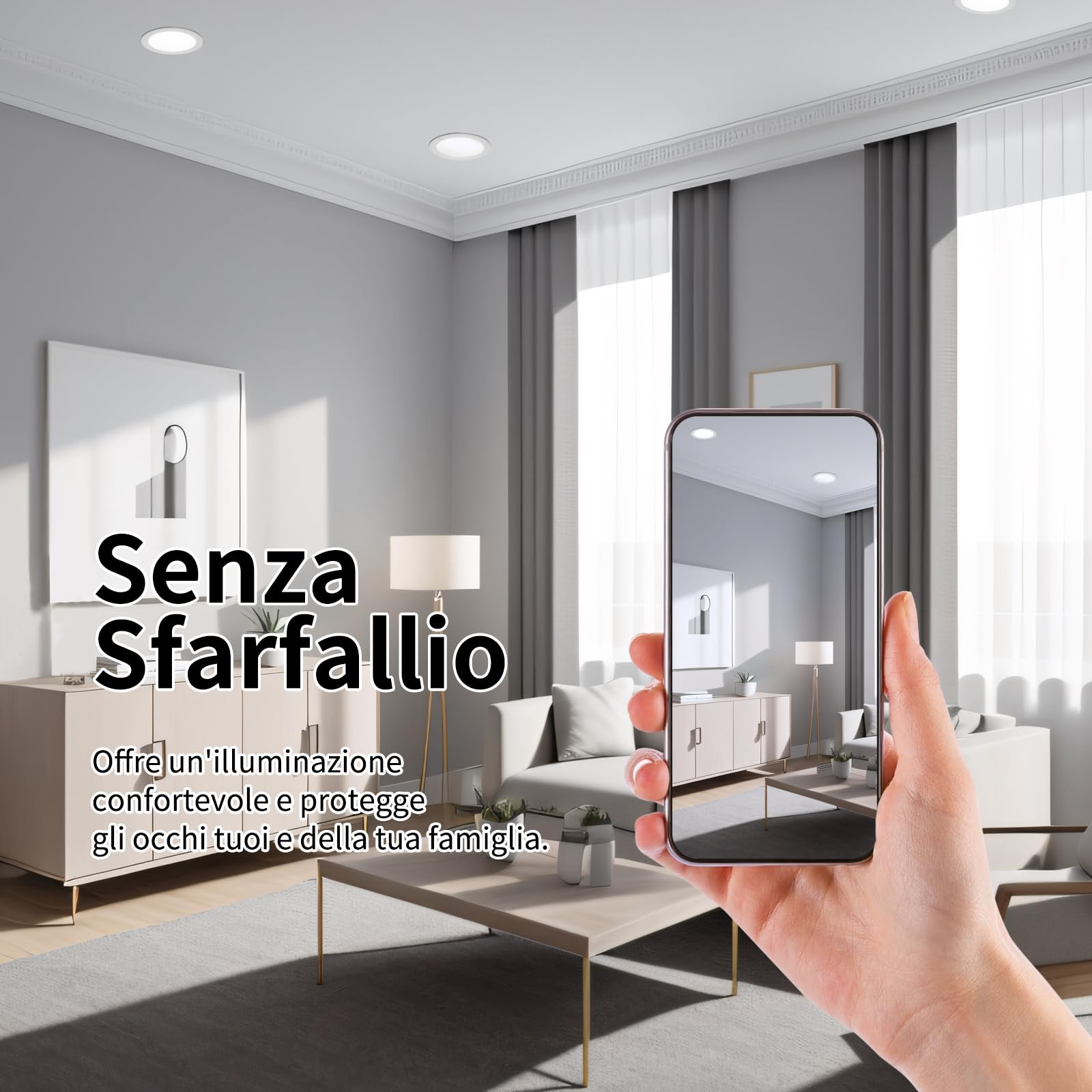 20 pezzi Faretti LED da Incasso per Cartongesso 5W, 450LM Faretti LED da Soffitto, IP44, Bianco Freddo 6000K, Foro Ø75-90mm, Faretti da Incasso 230V per Bagno, Cucina