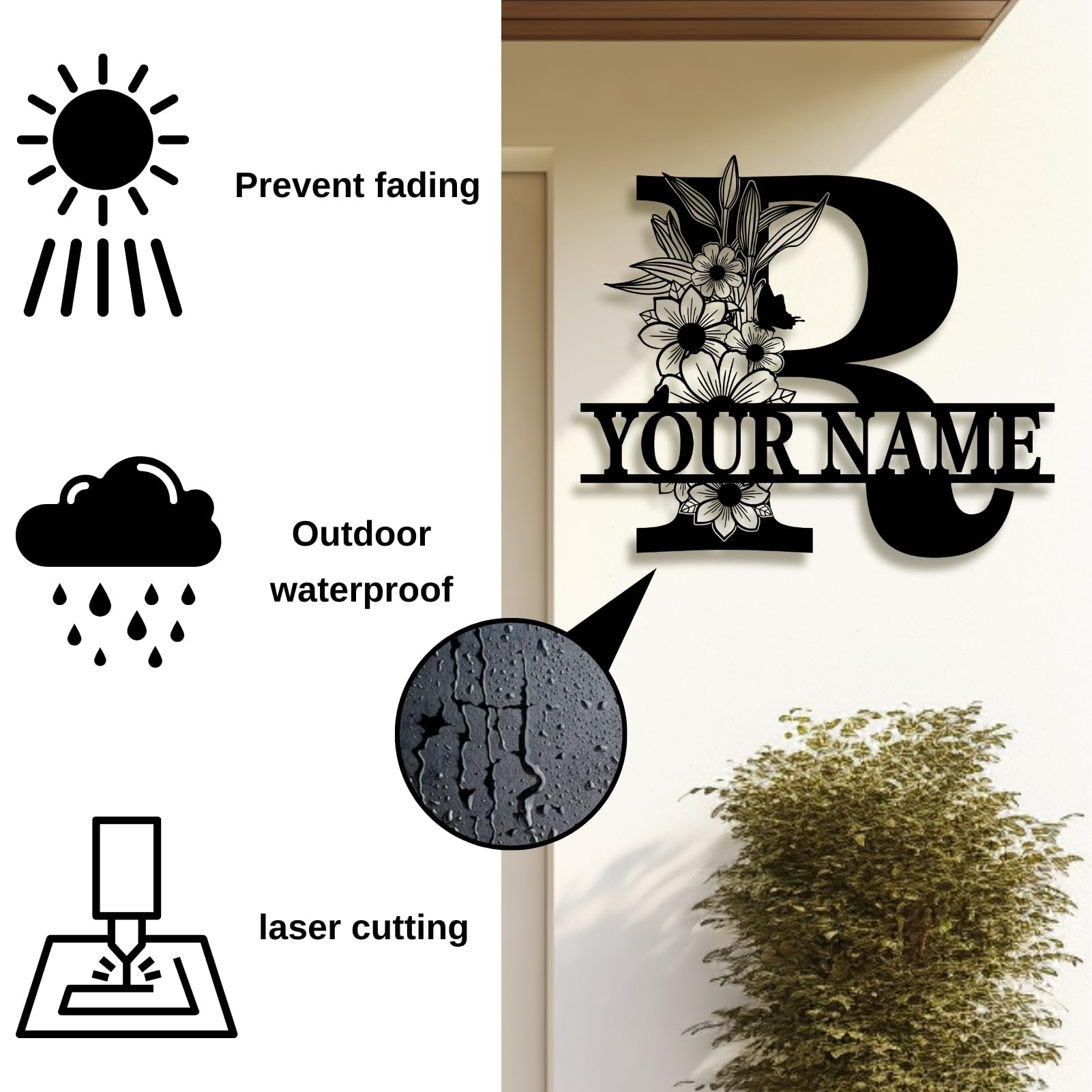 Metallschilder, personalisierbar, Namensschilder, Namensschilder, personalisierbar, Nachnamenschilder für Zuhause, personalisiertes Namensschild, individuelle Metallschilder, personalisierte