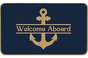 Mingnei Boat Welcome Mat: Nautical Anchor Floor Mat for a Warm Welcome