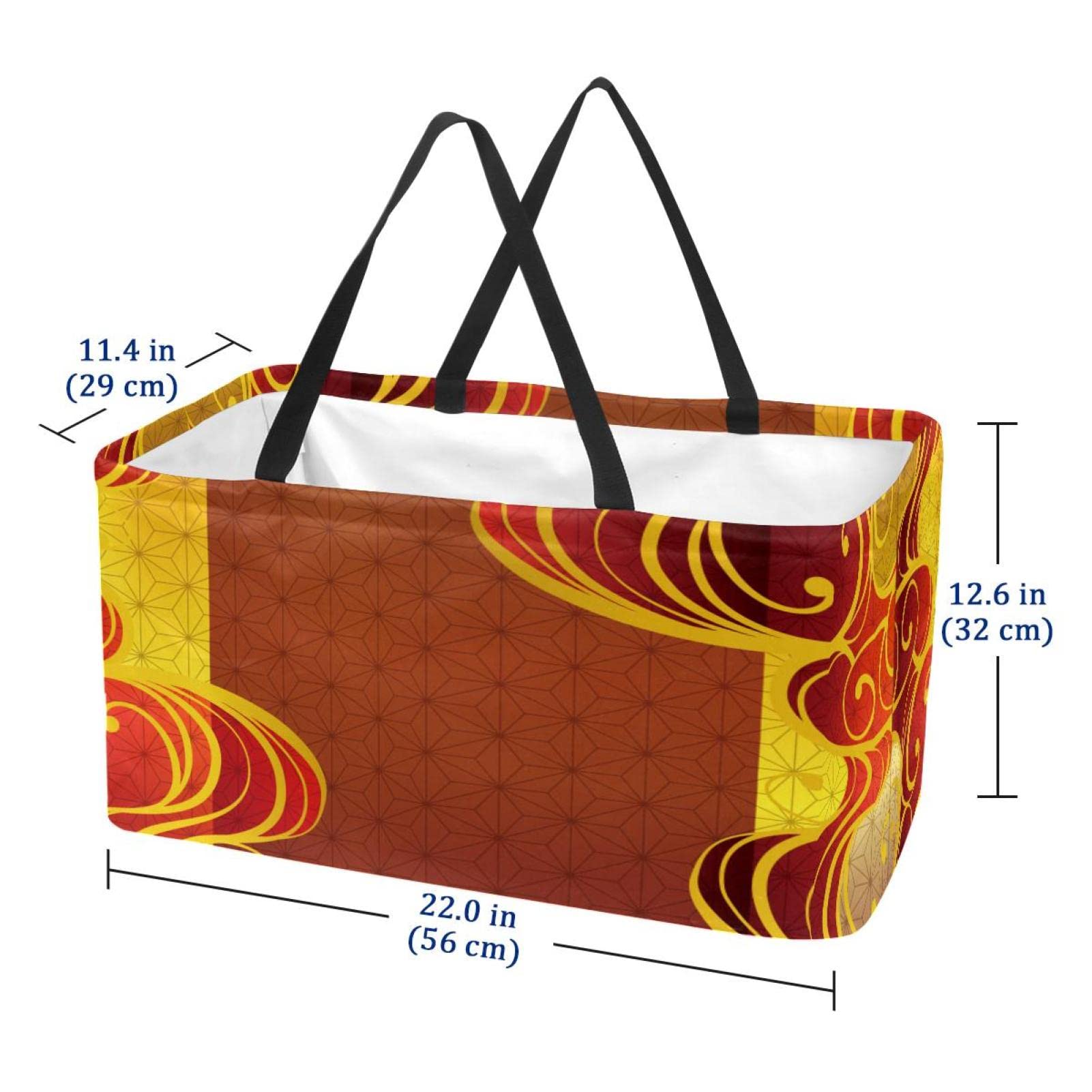 Borsa per la spesa pieghevole, impermeabile, portatile, stile