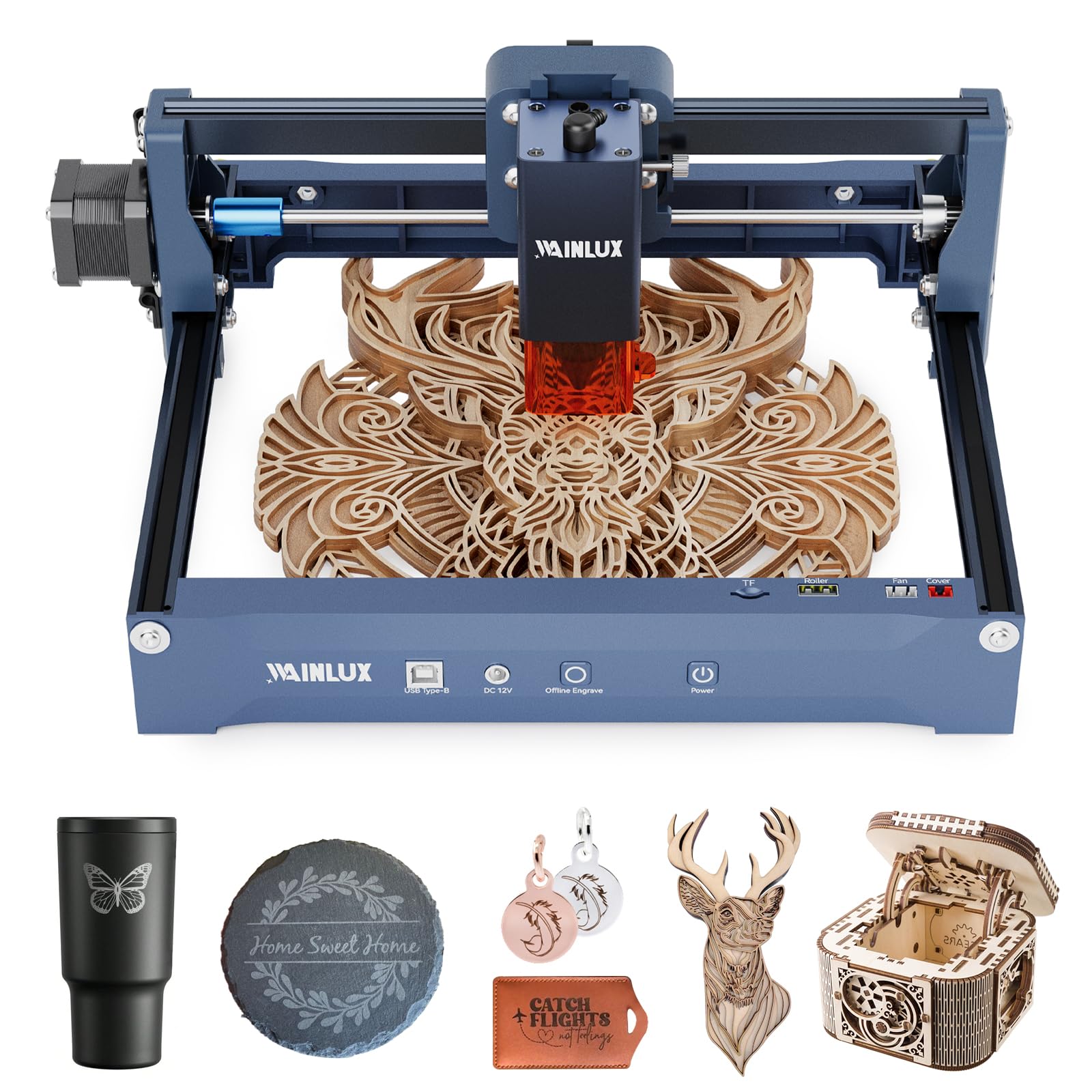 Amazon.com: Laser Engraver,WAINLUX X2 10W Laser Engraver Machine