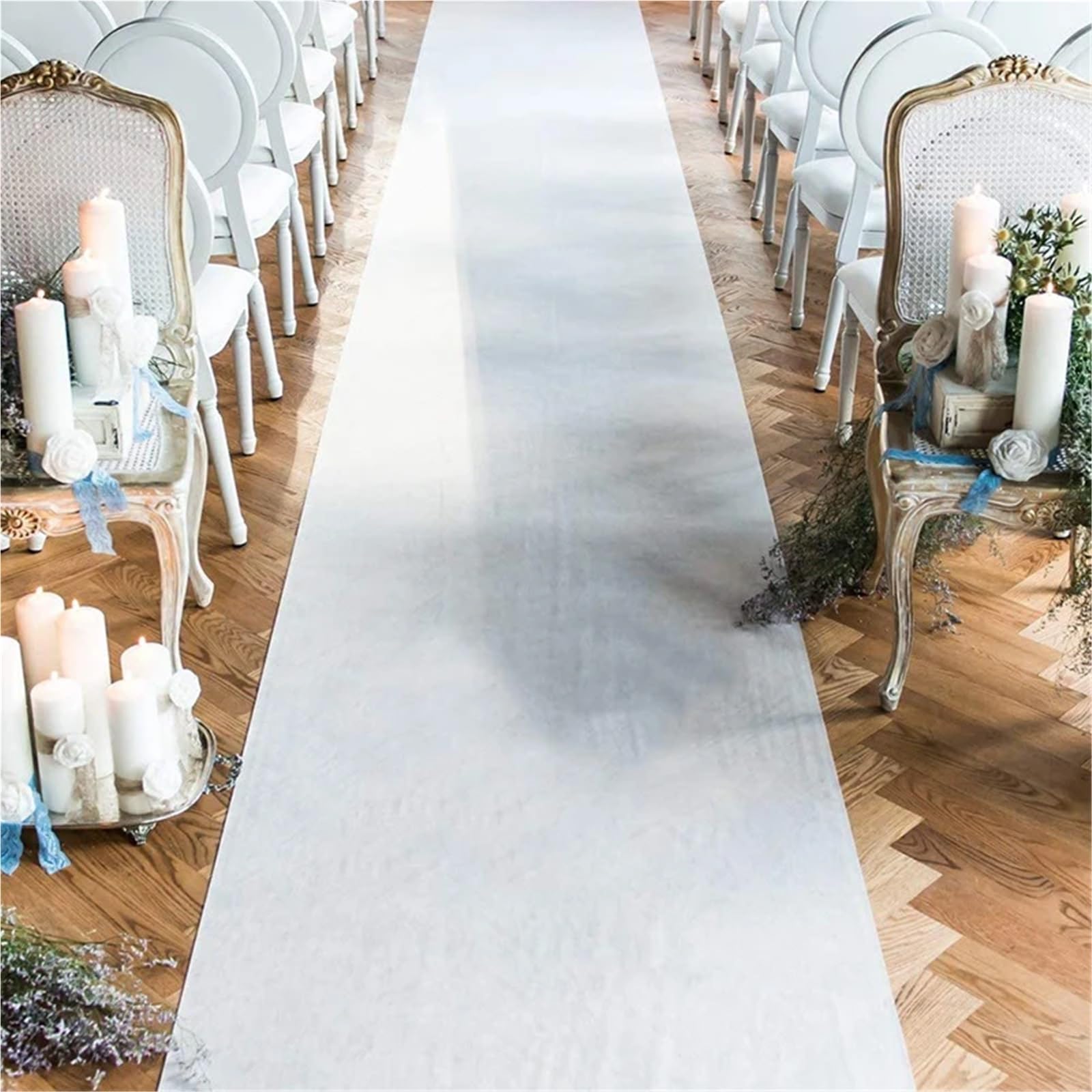 Tapis Mariage Tapis de Mariage, Tapis Blanc, fête, cérémonie, événement, d'allée(1.5MX8M)