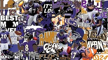50 PCS American Sport Team Stickers Pack for Water Bottle, Laptop, Bicycle, Computer, Motorcycle, Travel Case, Car Decal Decoration Sticker