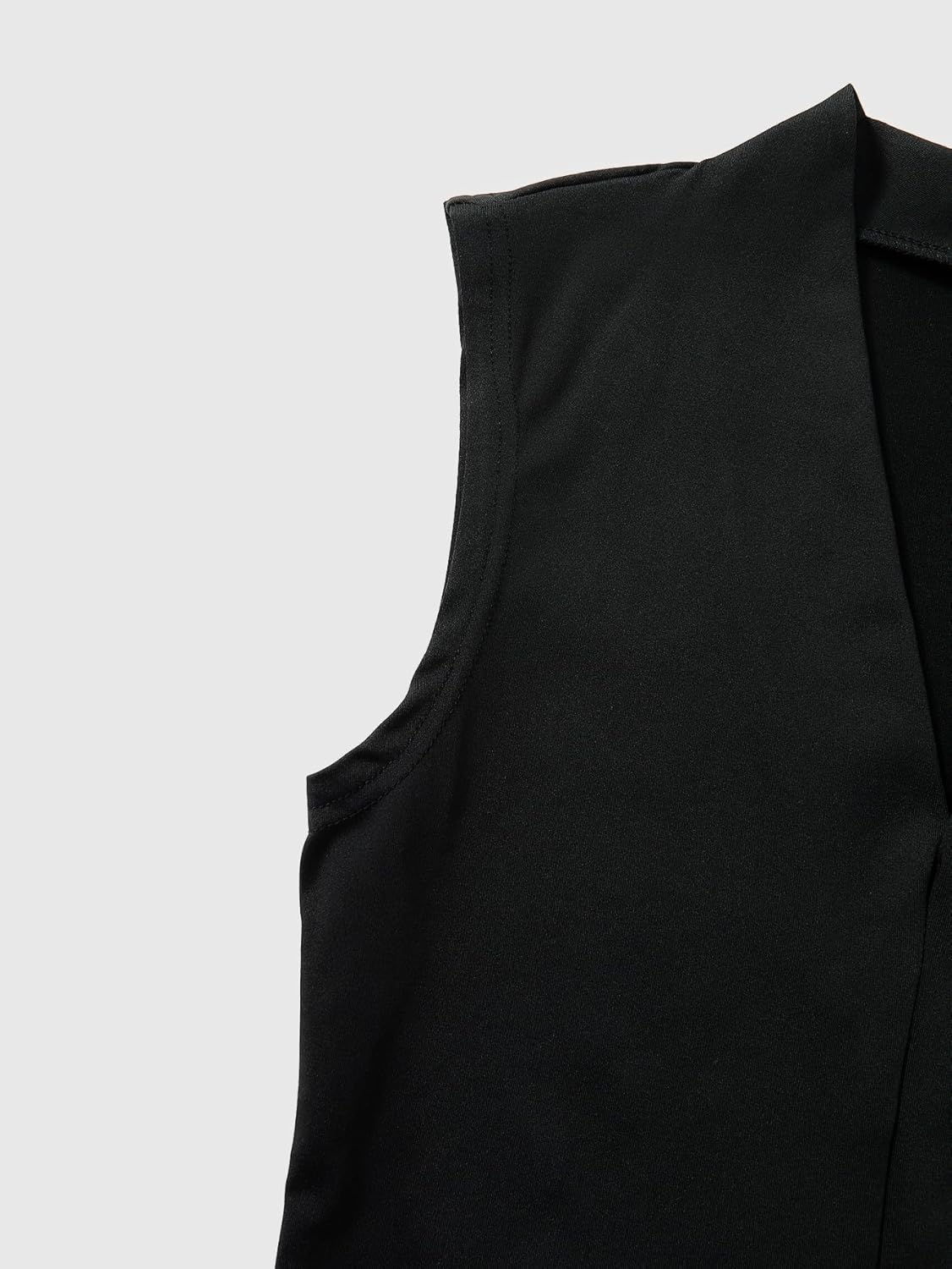 Women's V Neck Dressy Casual Tank Top Summer Elegant Sleeveless Fitted Work Office Tops - Image 5