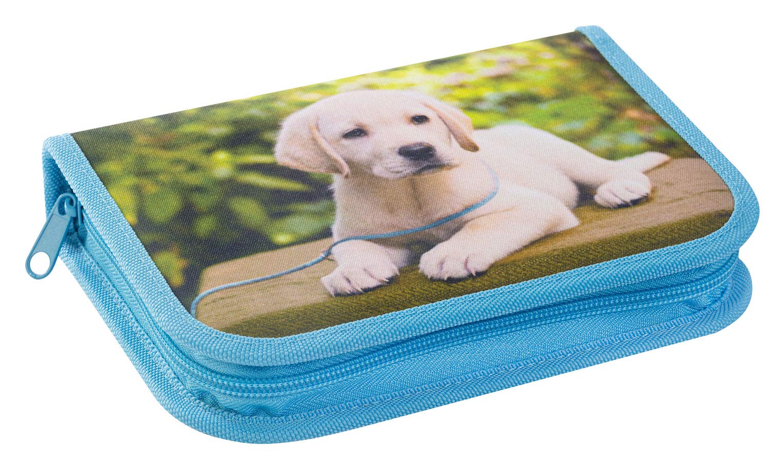 Eberhard Faber 577558 - Piórnik pies, wypełniony 42 przyborami do pisania, etui szkolne