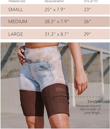 Miniatura 7 de Sports Research Sweet Sweat Thigh Trimmers for Men & Women Increases Sweat & Activity to the Thighs during Exercise