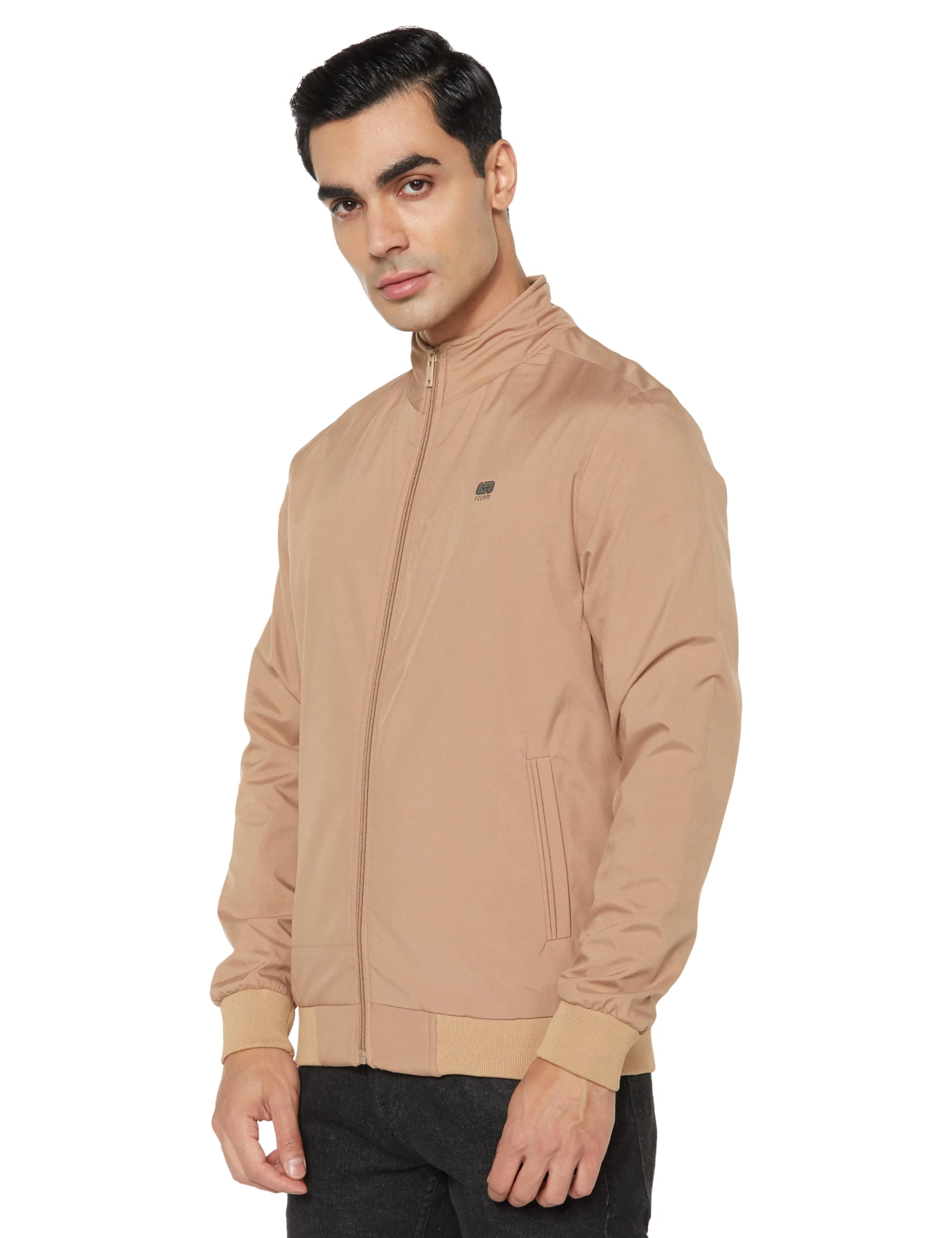 Aurelia Men's Windcheater, Lightweight, Windproof Polyester Standard Length Jacket for Year-Round Casual & Daily Use in neutral
