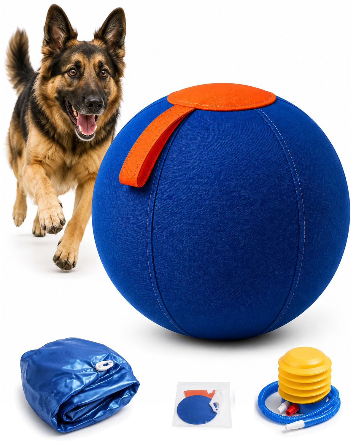 Whisk Herding Ball for Dogs, 45cm Interactive Push Toy，M-17.7IN