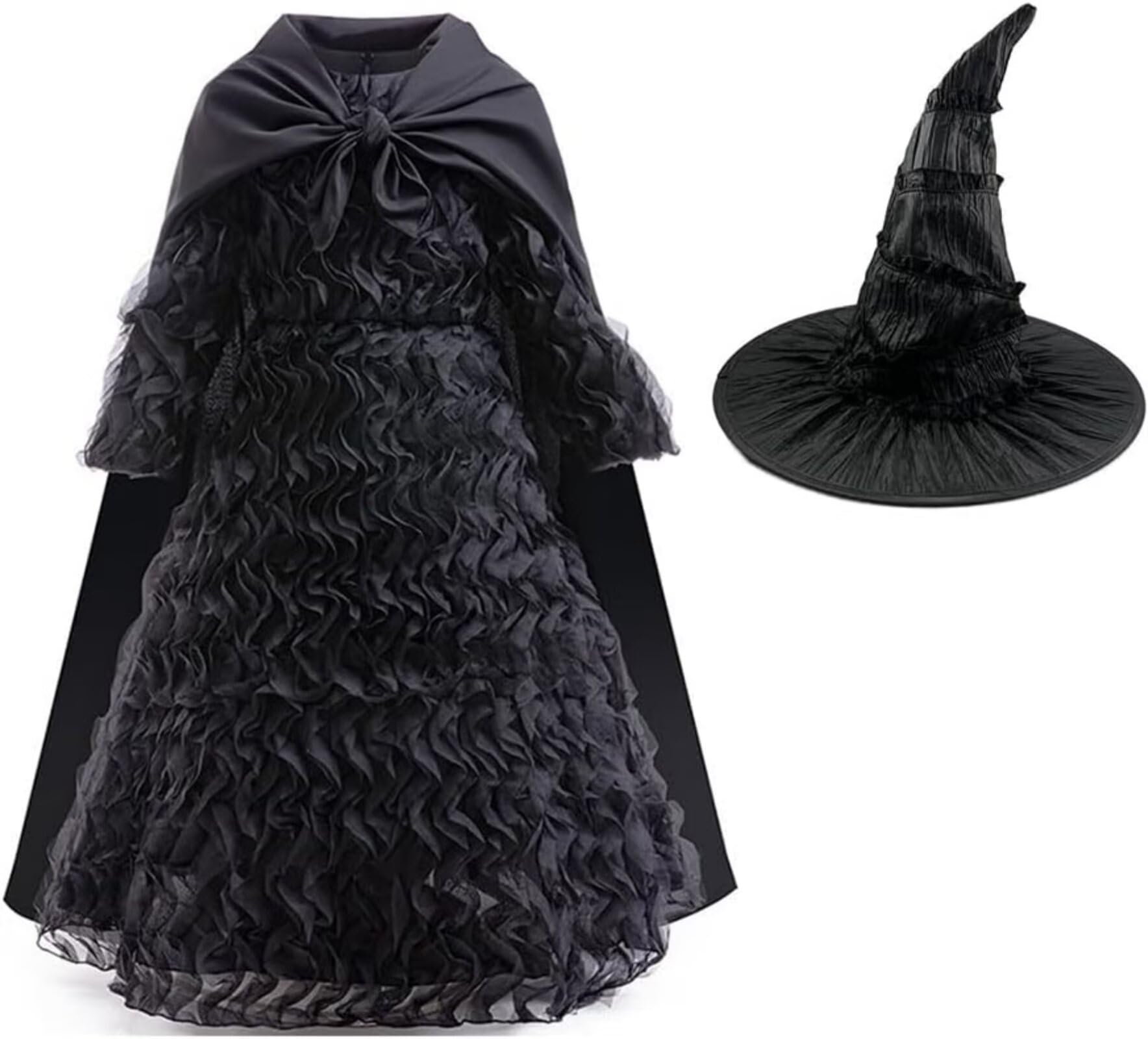 Szytypyl Glinda Costume for Girls Witch Pink Sequins Tulle Dress Up