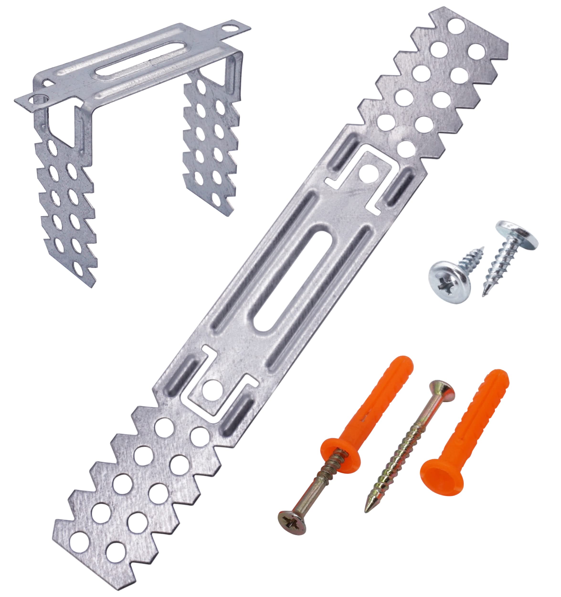 SKIR'CO (10 pcs) Mounting Brackets 60/75 mm, Direct Ceiling Hangers, U-Hanger for CD Profile