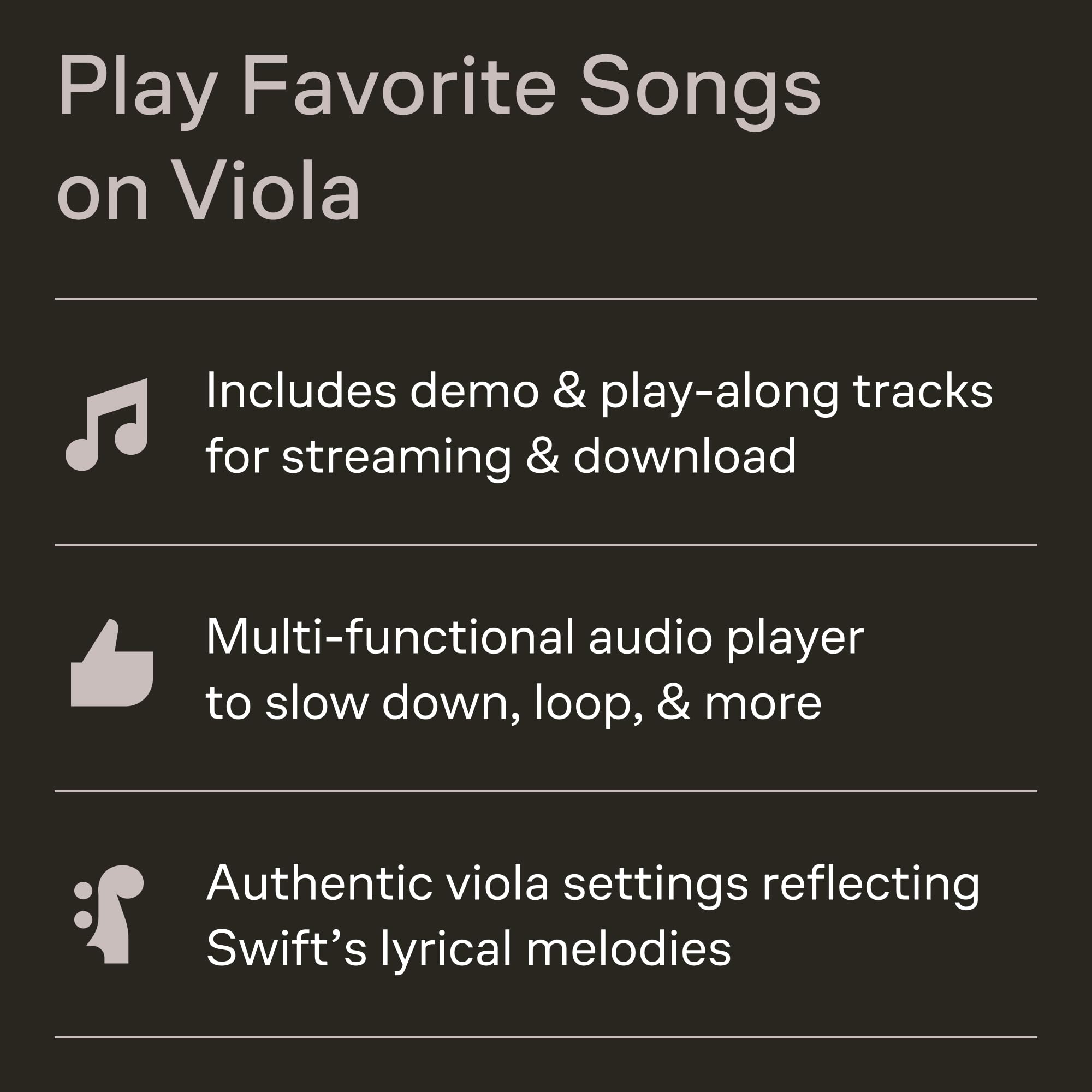Taylor Swift: Selections from Folklore & Evermore: Viola
