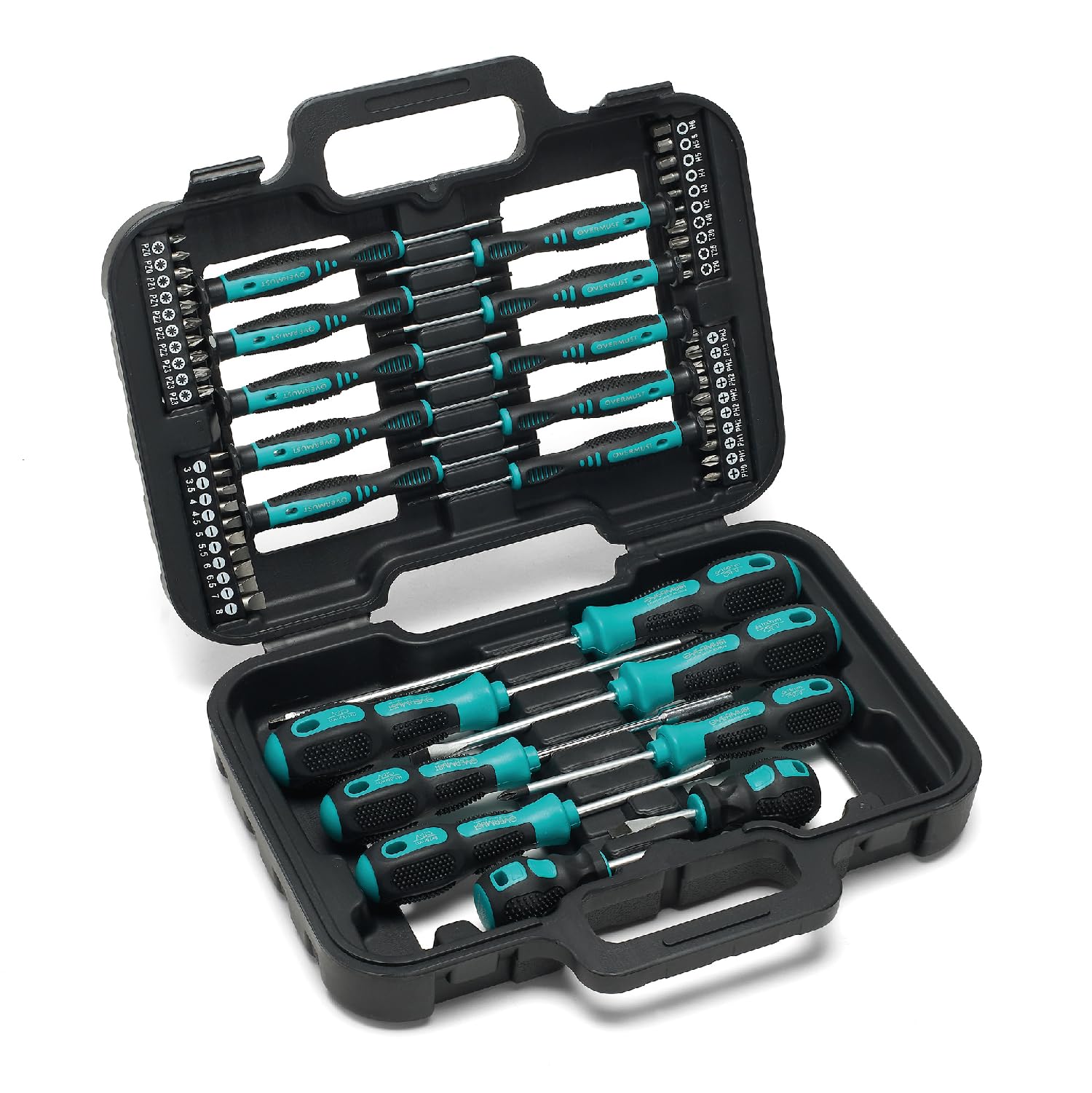 Set Cacciaviti Magnetici Precisione, 58 Pezzi Professionali per Bricolage e Riparazioni, Taglio Croce Torx, Compatibile con Laptop Tablet Smartphone