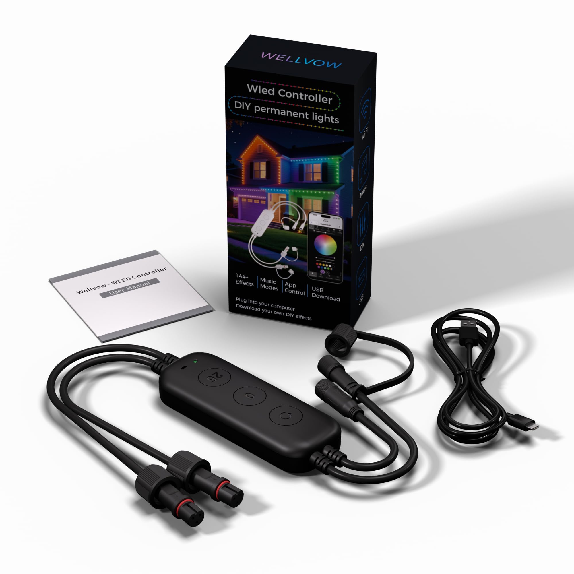 Photo 1 of wellvow WLED Controller for Govee Permanent Outdoor Lights