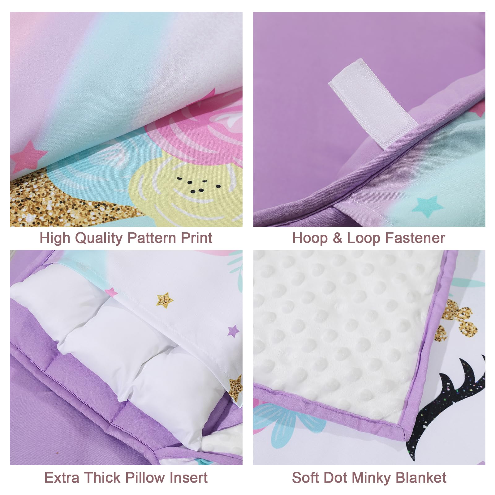 Cokouchyi Tapete Extra Grande para Siesta para niños, Saco de Dormir con Almohada extraíble, Mide 53 x 21 x 1.5 Pulgadas, Bolsa de Dormir para niñas, Ideal para guardería y jardín de Infantes