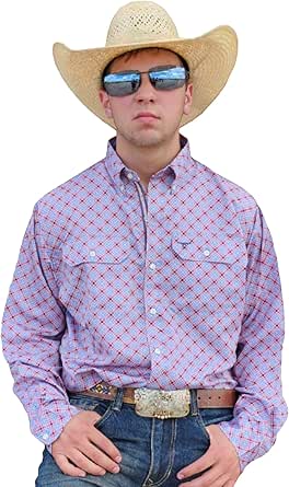 Drover Men's Western Shirt Signature Series - Performance Vent Shirt - Six-Shooter main image 1