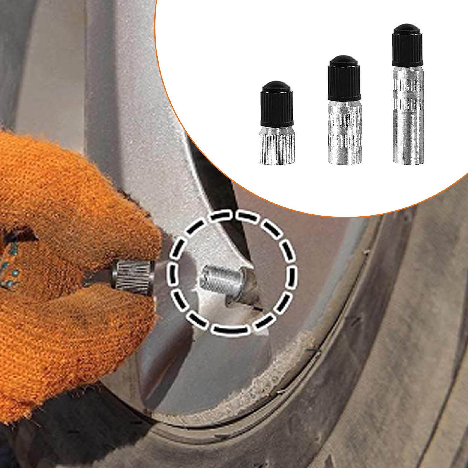 Set 12 Prolunghe Valvole Pneumatici - Ottone Nichelato, 19/27/39mm, Per Auto, Camion, Roulotte