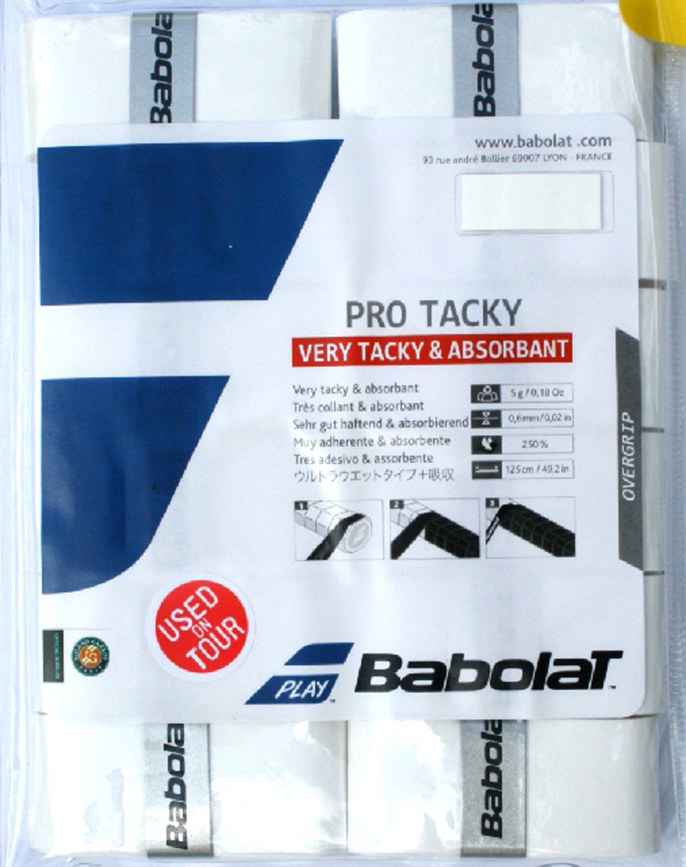Amazon | (バボラ) Babolatテニスラケット用オーバーグリップPro Tacky