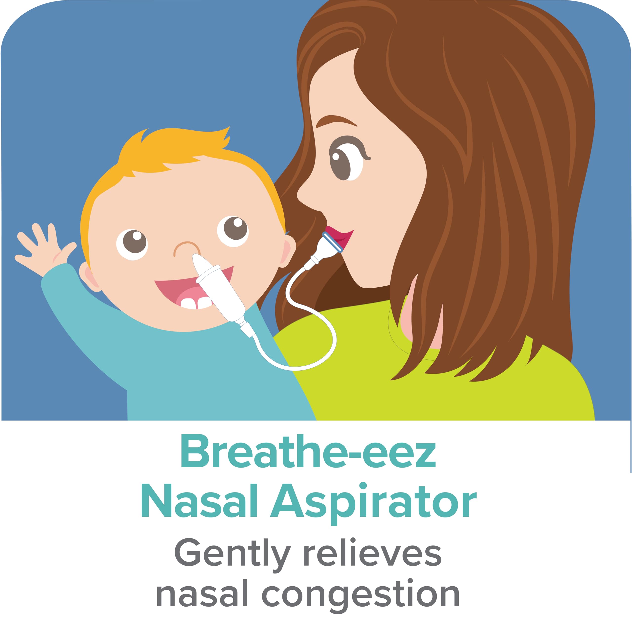 Dr. Talbot's Ensemble de soins des oreilles et du nez pour bébé – Aspirateur nasal Breathe-EEZ et nettoyant à double extrémité pour enlever le mucus et le cérumen en douceur, design sûr à pointe