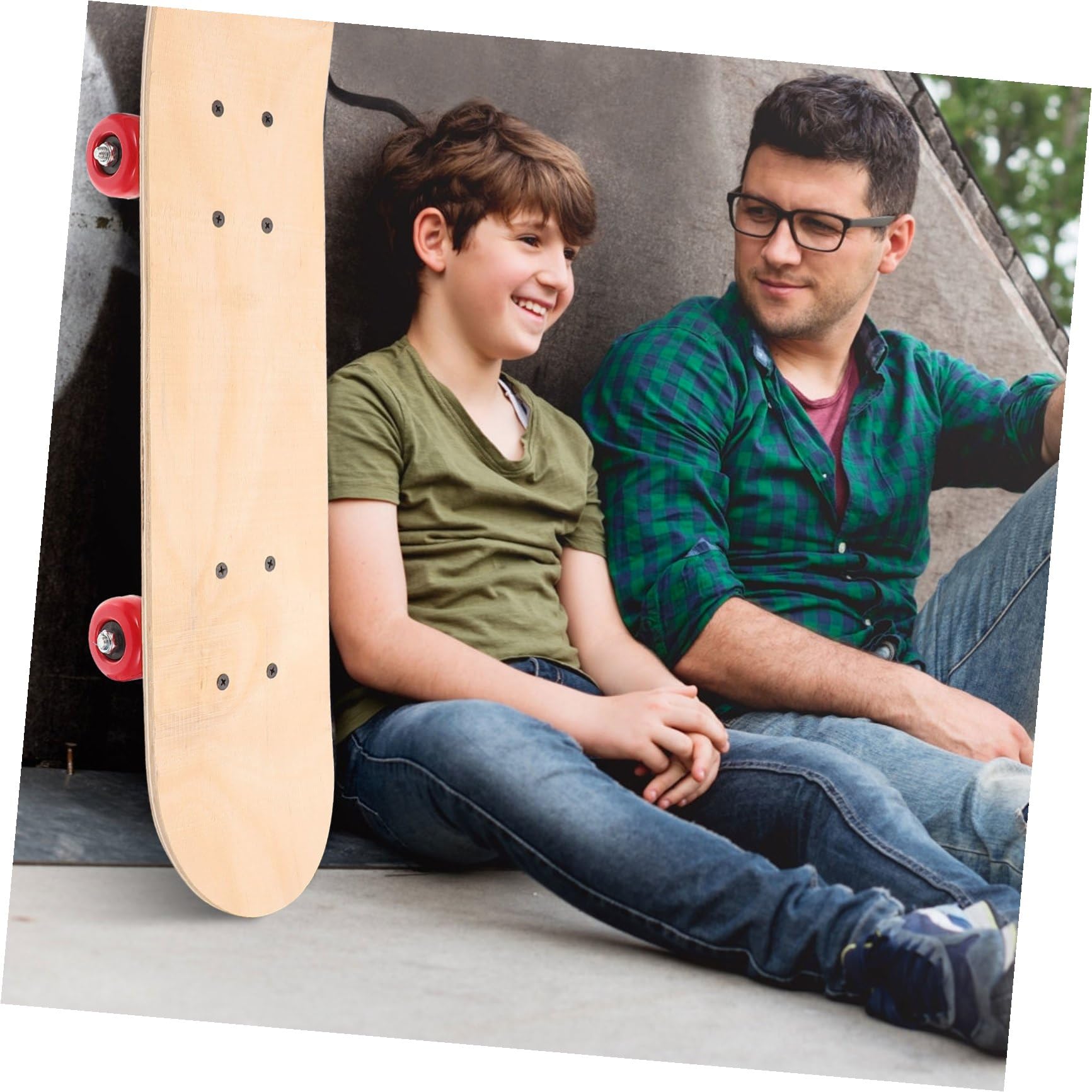 Planche de Skateboard Vierge à Peindre pour Garçon et Filles, Célébration | Bois Marron, Design Facile à Colorer, Capacité de Charge, Présent Anniversaire ou Noël pour Garçon et Filles