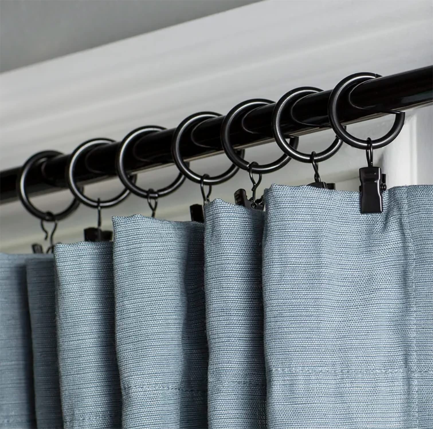 3 Inch Curtain Rings Urbanest Fluted Ball Adjustable Single Drapery ...