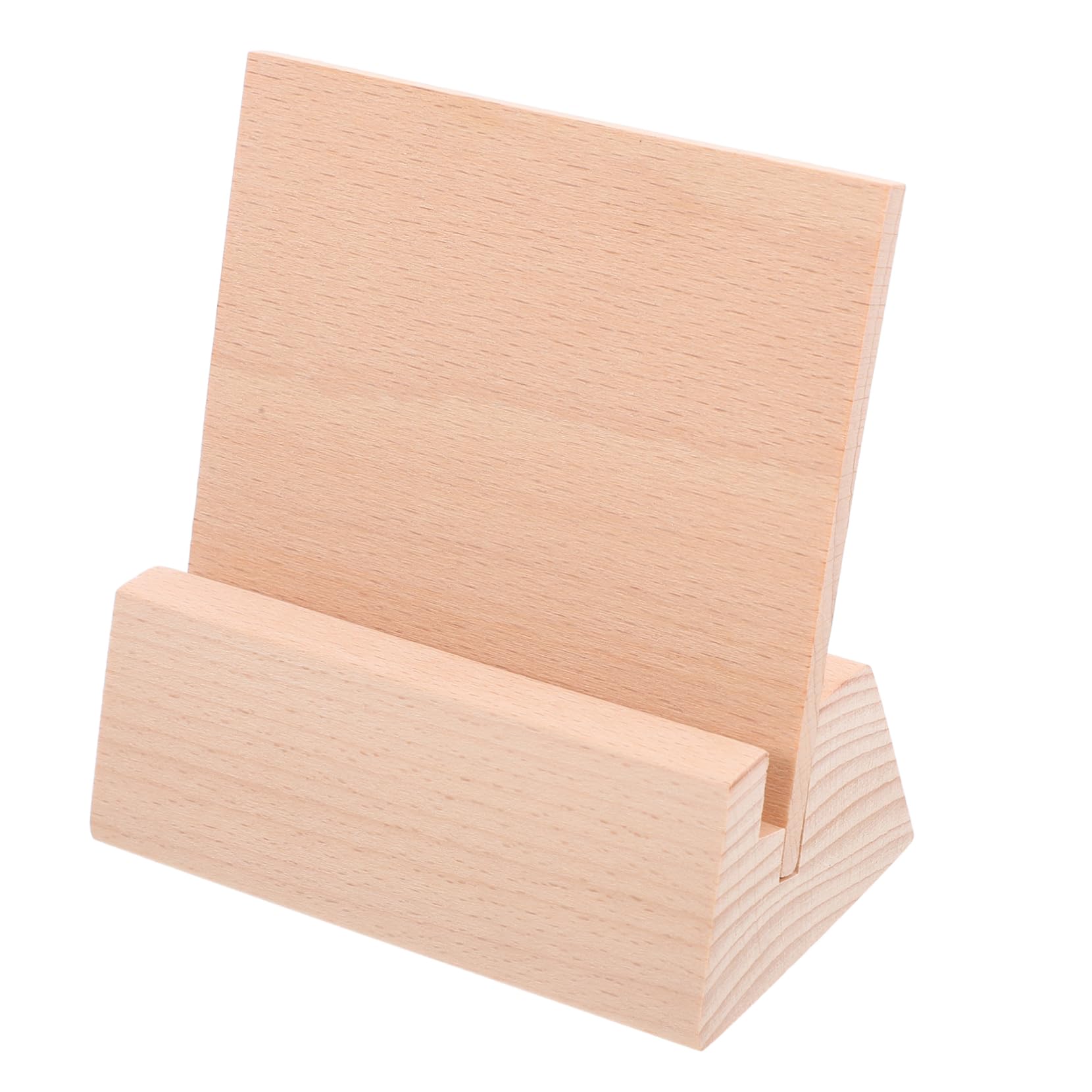 NUOBESTY 5 Pièces Base De Calendrier De Bureau Porte-carte Postale Petit Porte-affiche Porte-signe De Mariage Support De Cartes Numérotées Porte-mémo Cartes Affichant Des Détenteurs Bois