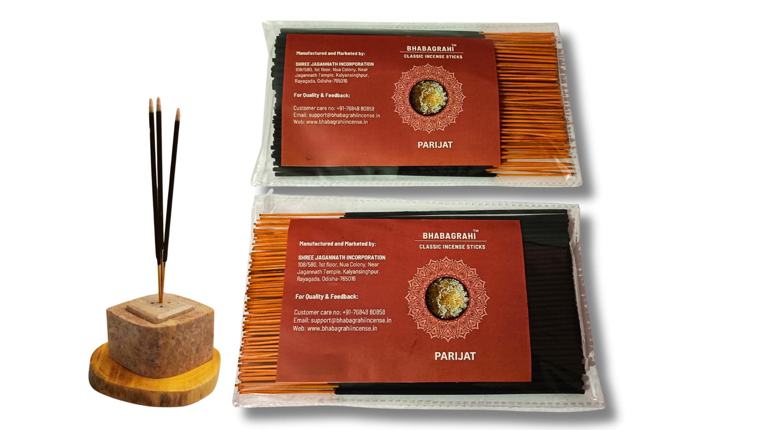 Classic Incense Sticks Parijat Fragrances | Combo Pack (8 Inch, 300 Units, Set of 2)