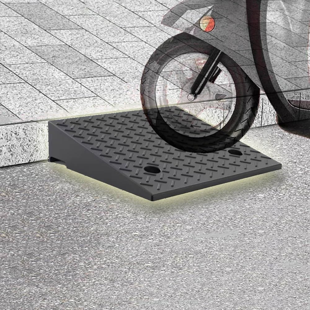 Rampa krawężnikowa, rampa podjazdowa, Rampa progowa 2" 3" 4" 7" do wjazdu na chodnik, garażu, magazynu, wózka dziecięcego(H 10 CM/4")