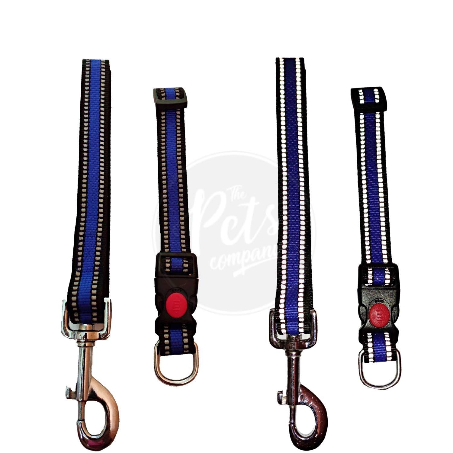 The Pets Company Nylon Light Reflecting Leash and Collar Set for Small & Medium Dogs, 48 Inches, Blue (B07X3MCN98) Amazon Price History, Amazon Price Tracker