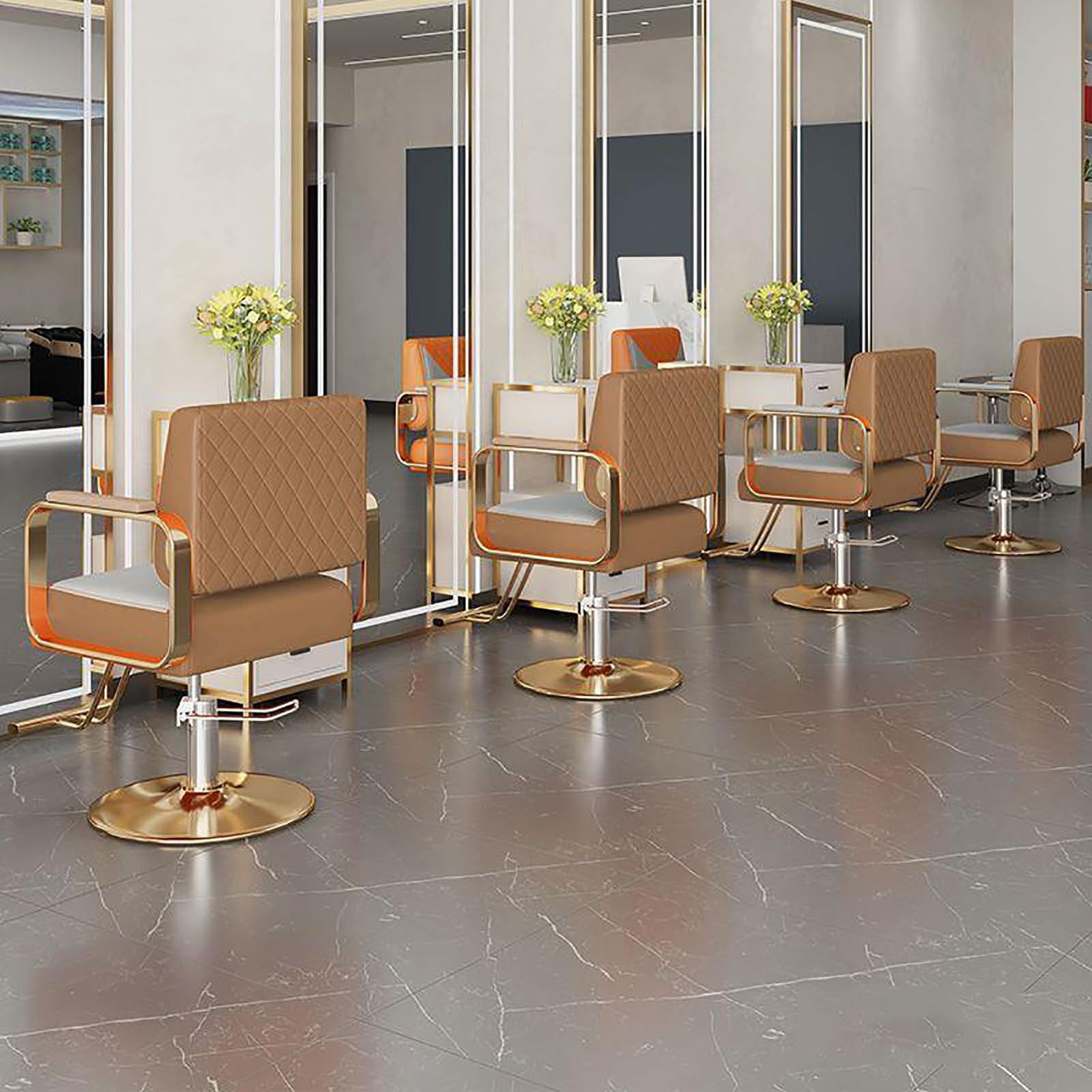 Fotel fryzjerski dla stylisty fryzur, profesjonalny hydrauliczny fotel fryzjerski z szeroką poduszką, fotel do stylizacji, wyposażenie salonu kosmetycznego i spa,B