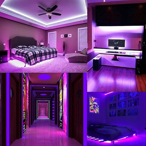 Miniatura 5 de SUYOOULIN Tira de luces LED, tira LED SMD 2835, DC12V 1200LEDs 16.4 pies, 26000 lm, tiras de luz LED de alta densidad, tubo impermeable IP67, 3