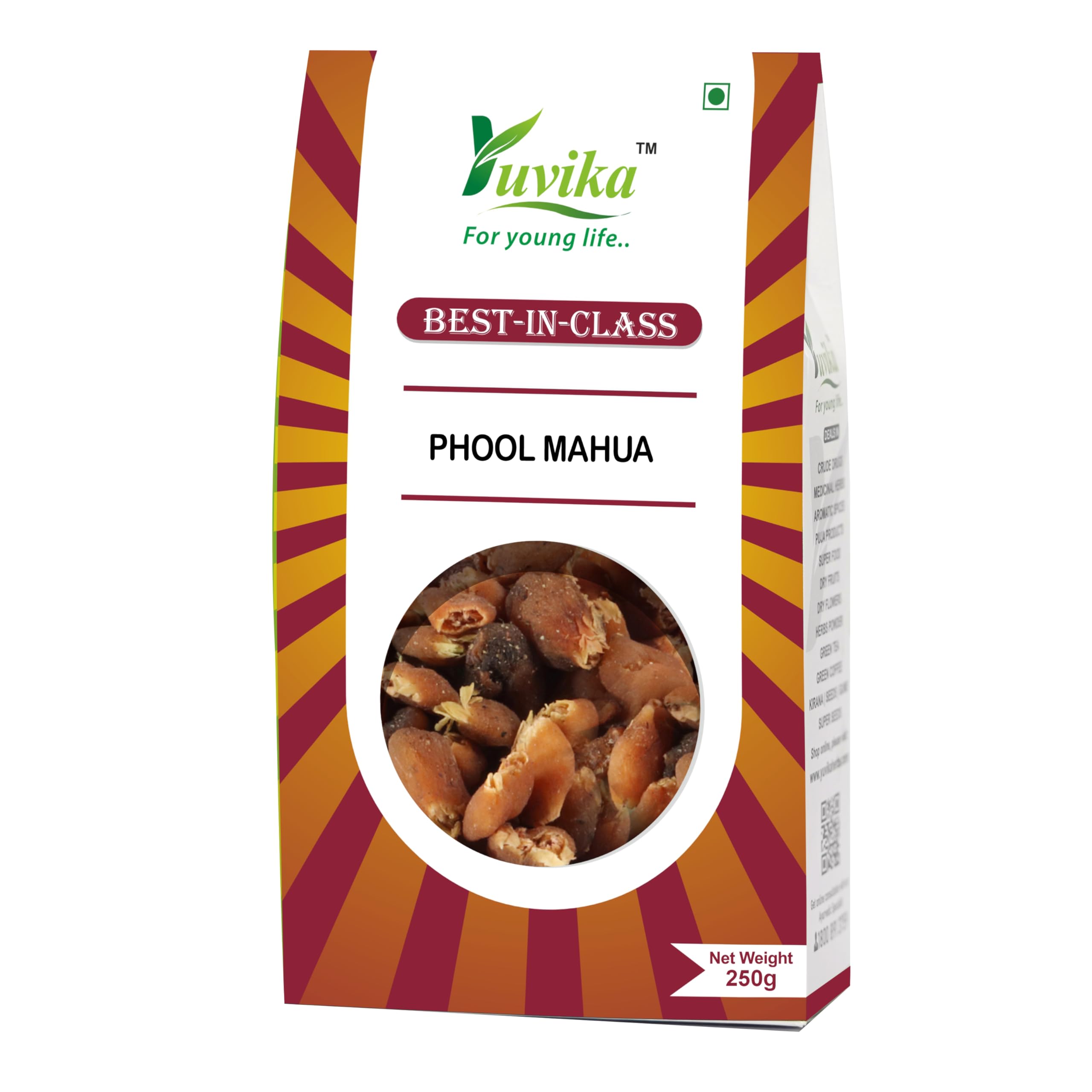 Yuvika Phool Mahua - Mahuya Flower - Madhuca Indica 250 Grams