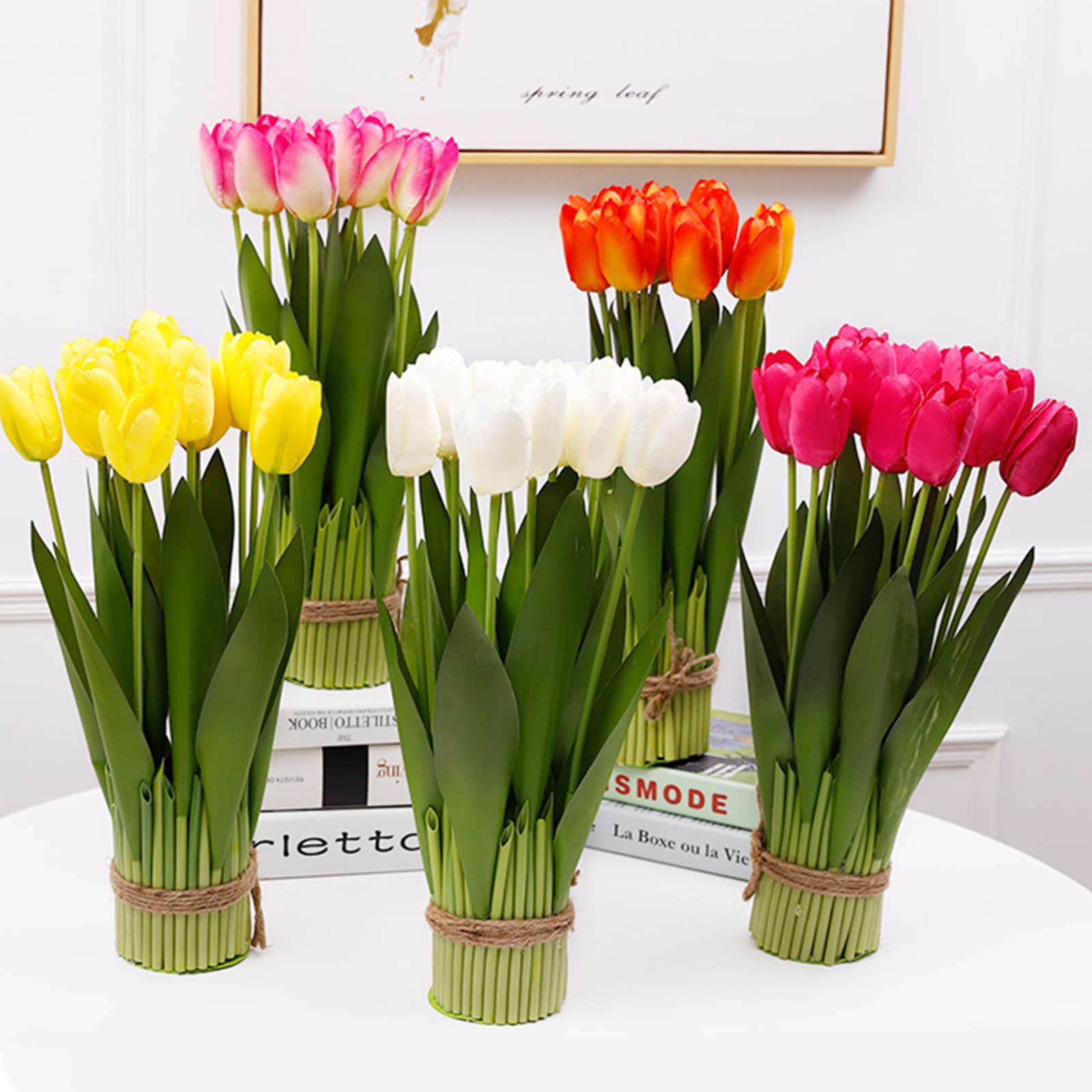 In lattice artificiale tulipano Bouquet di fiori per l'home Office cucina e nozz