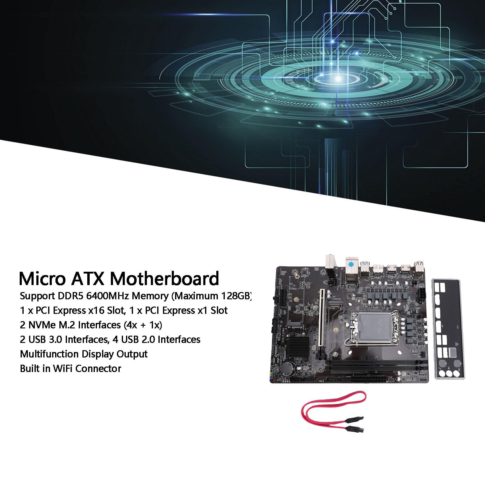 Płyta Główna Micro ATX LGA1851 DDR5 6400MHz PCIe 4.0
