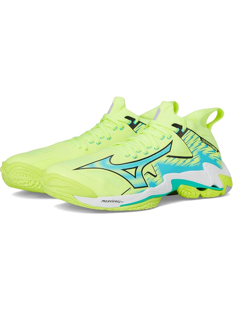 Green Mizuno Wave Lightning Neo 3