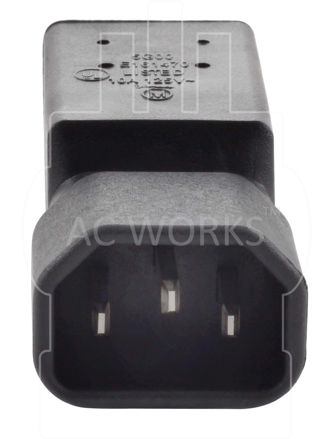 Amazon.com: AC WORKS [AD130] IEC C14/ SHEET E to U.S. Household 