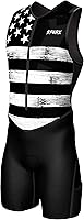 Sparx Men's Premium Padded Triathlon Suit - Short Sleeve Trisuit for Swim Bike Run Compression Quick-Dry
