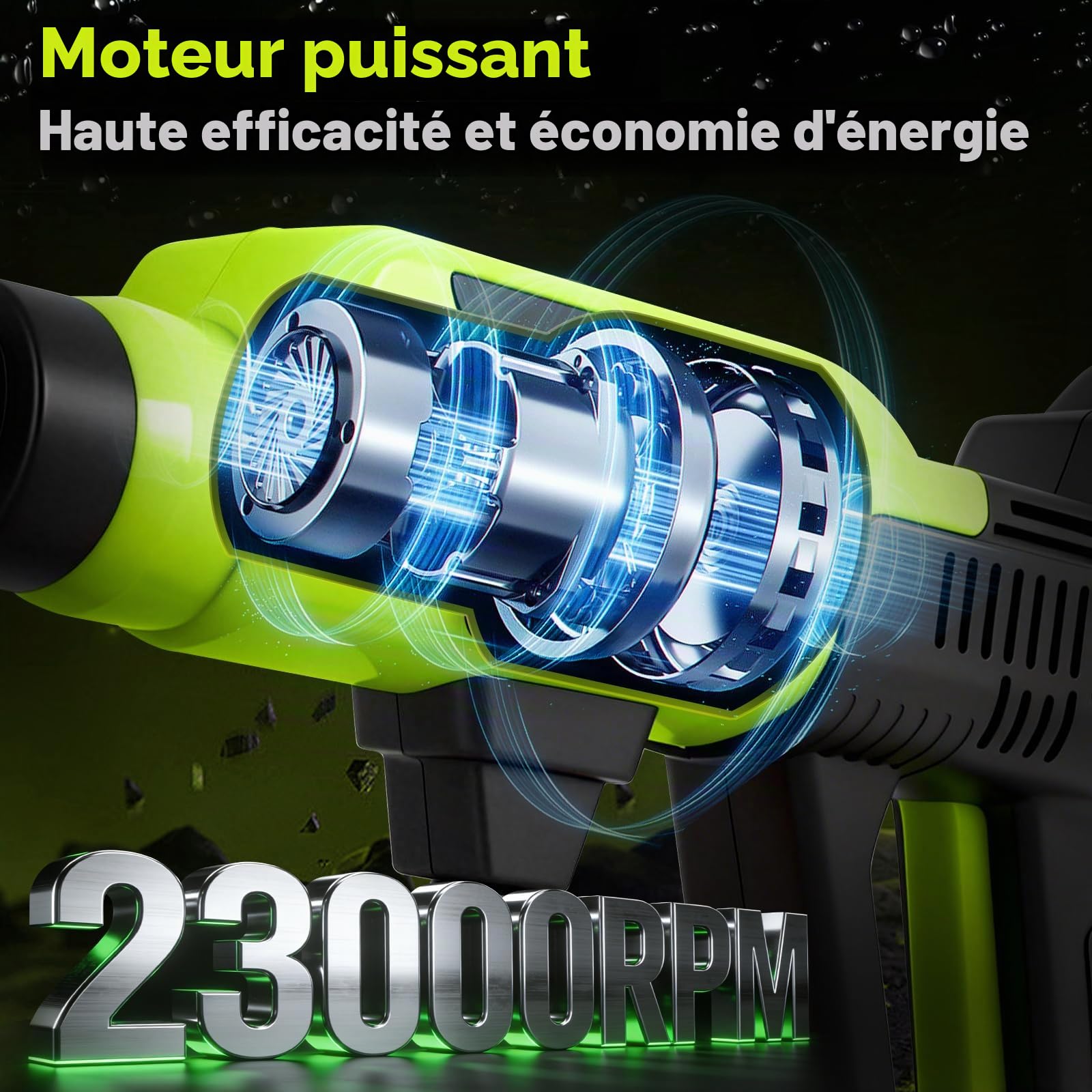 Roadtime Nettoyeur Haute Pression sans Fil avec Double Batterie 2600mAh