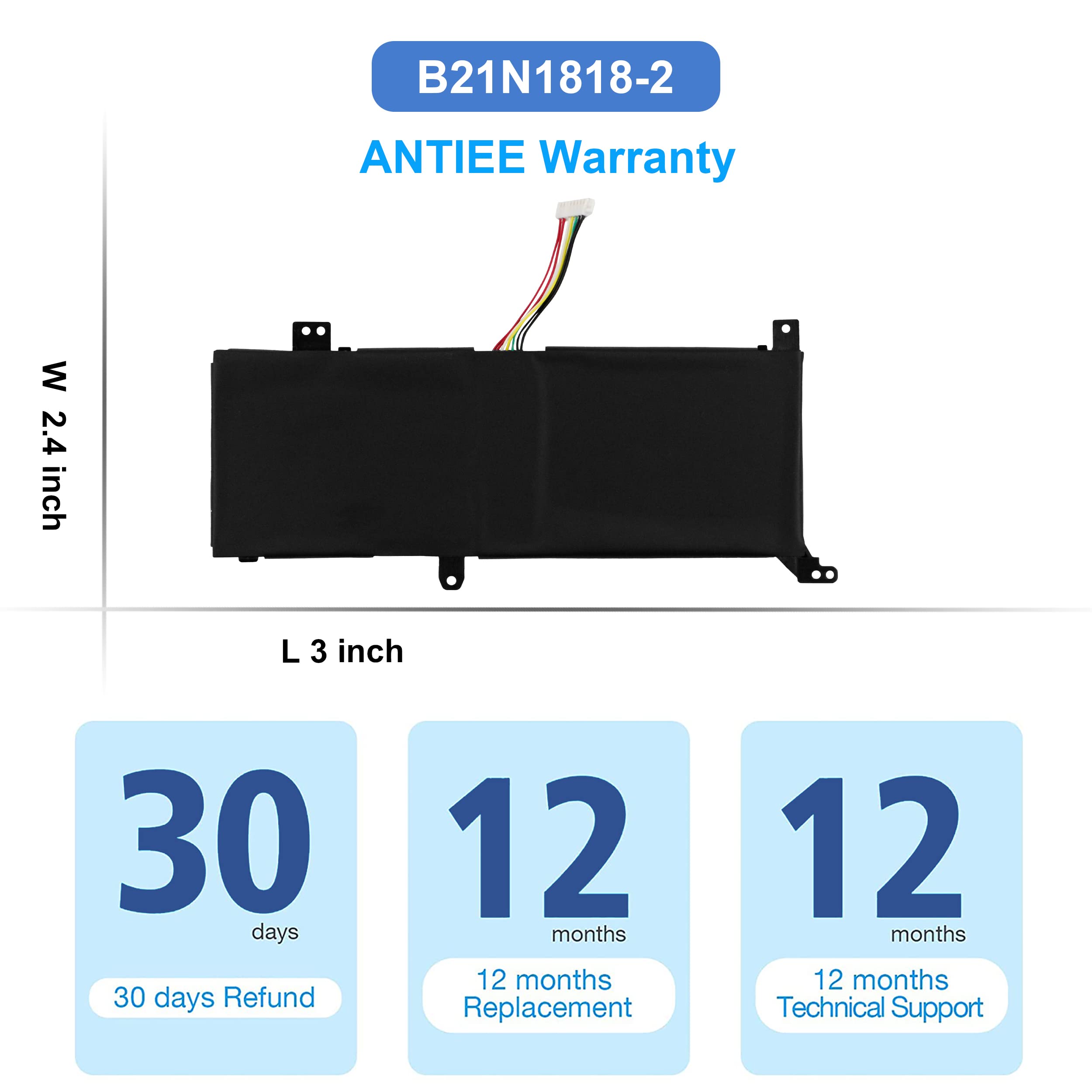 KXRSII Laptop Akku B21N1818-2 Für Asus VivoBook 14 Modelle – 32Wh, 7.7V