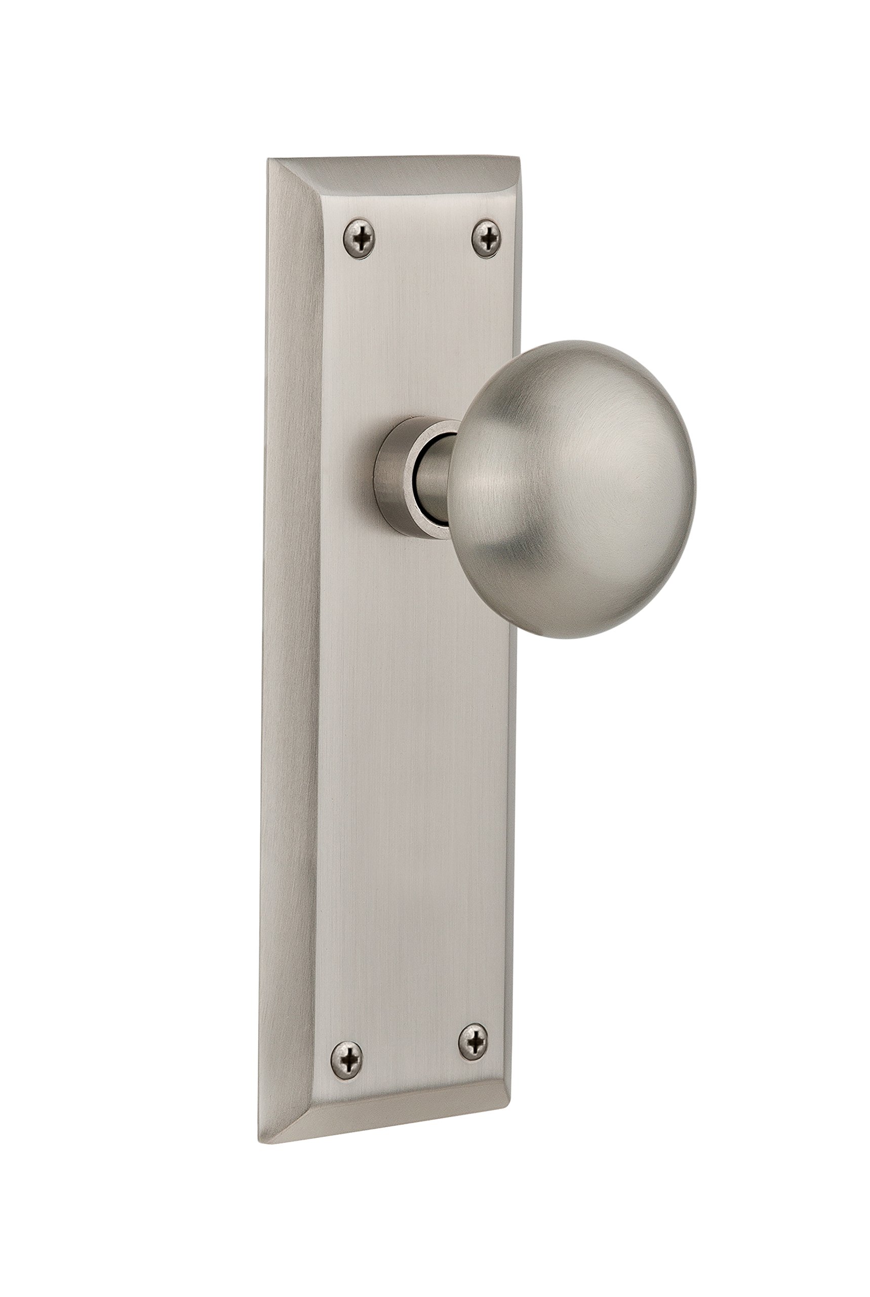 Nostalgic New York Door Knob - Unlacquered Brass -18 Nostalgic New York Door Knob - Unlacquered Brass -18