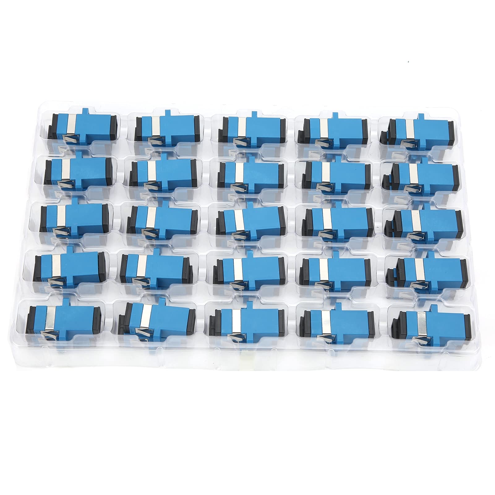 Acoplador SC-SC Fibra Óptica 50 Piezas Brida Simple Adaptador Conector Industrial
